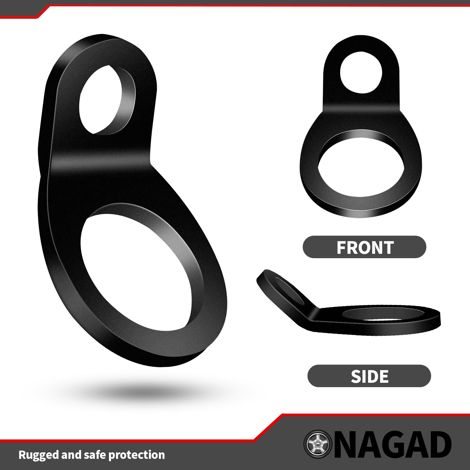 ONAGAD dirt-bike lashing-ring use image highlights quick solo securing.
