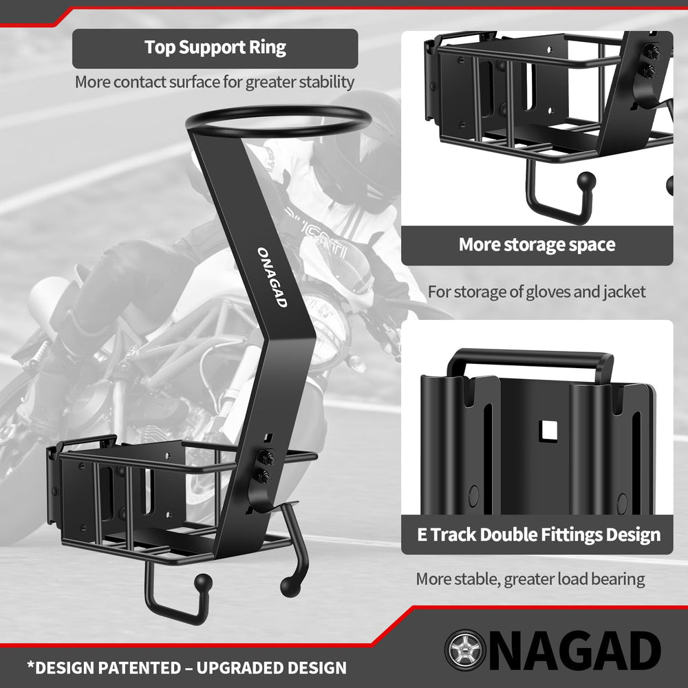 ONAGAD durable steel construction provides long-lasting helmet storage.