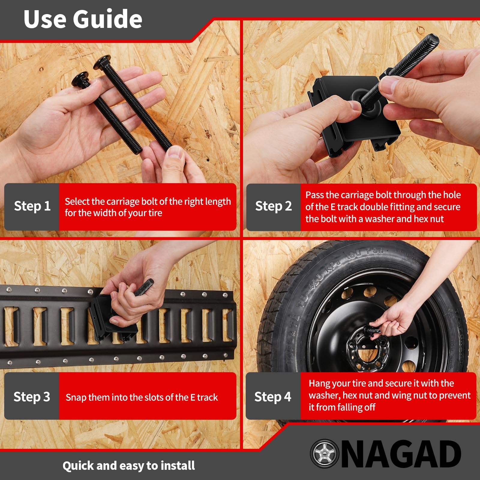 ONAGAD patented design D1047849 S improves mounting reliability.