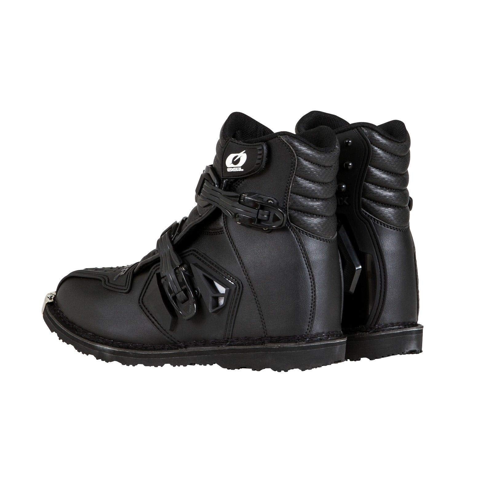 O'NEAL 0344-008 unisex shorty boot black sole detail showing durable Goodyear welt for track and trail