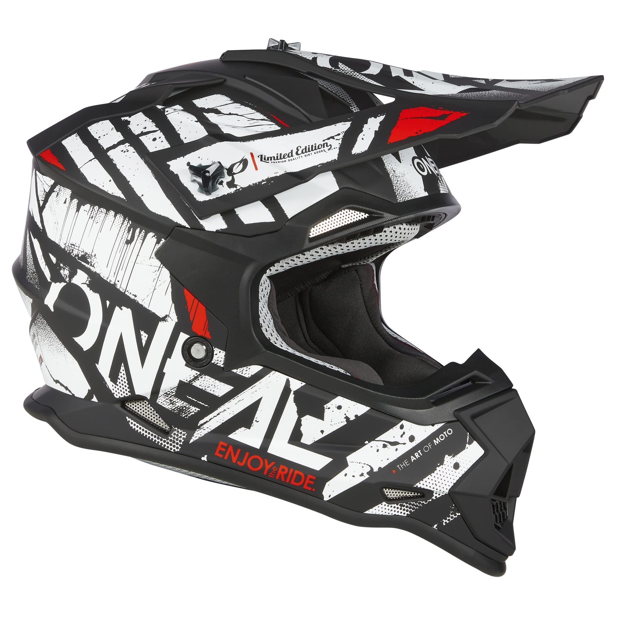 O'NEAL 2 SRS helmet Glitch Black/White vents deliver cool airflow