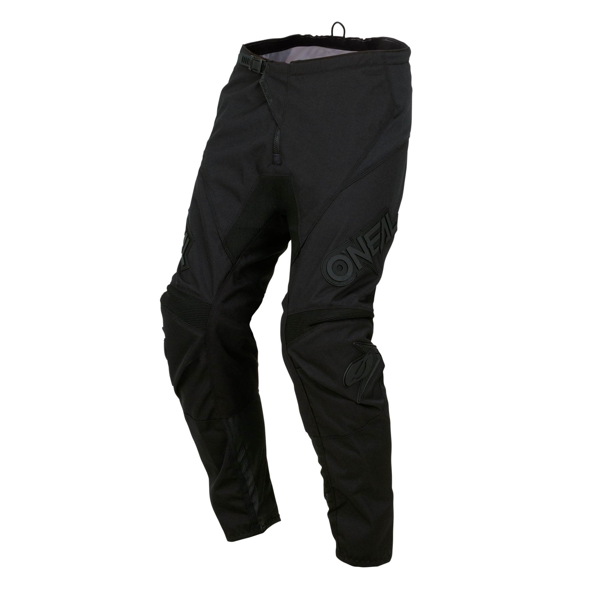 O'NEAL Element Classic Pant Black front view with breathable panels for riding comfort.