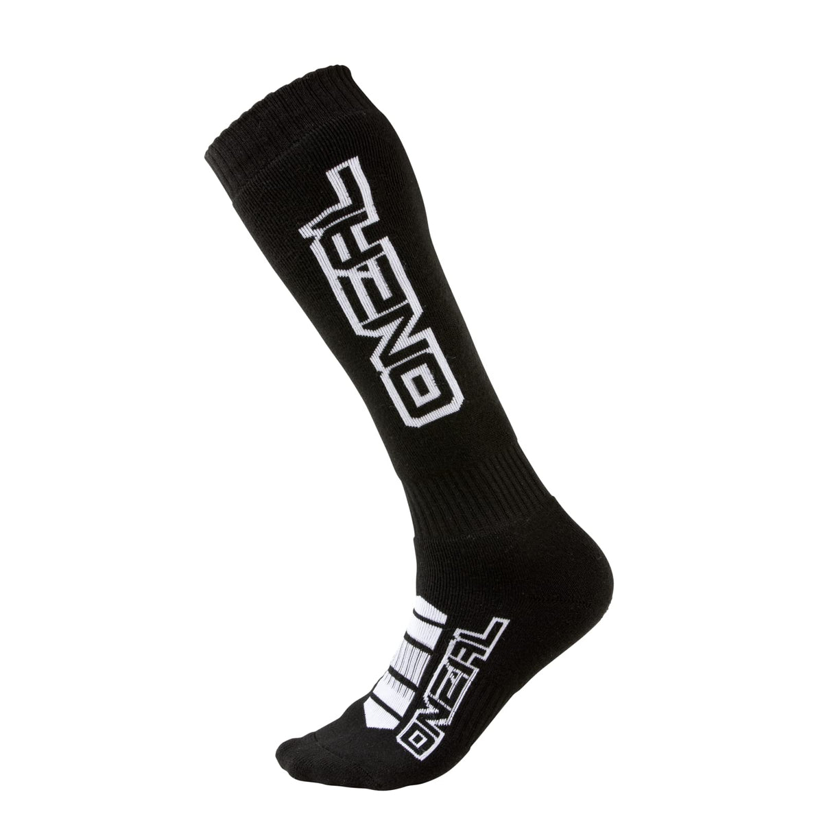 O'NEAL Men's Pro MX Corp Socks in black, moisture-wicking comfort for riders.