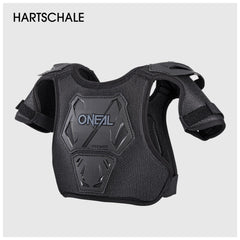 O'NEAL Pee Wee chest protector back view highlights full-back coverage for young riders.