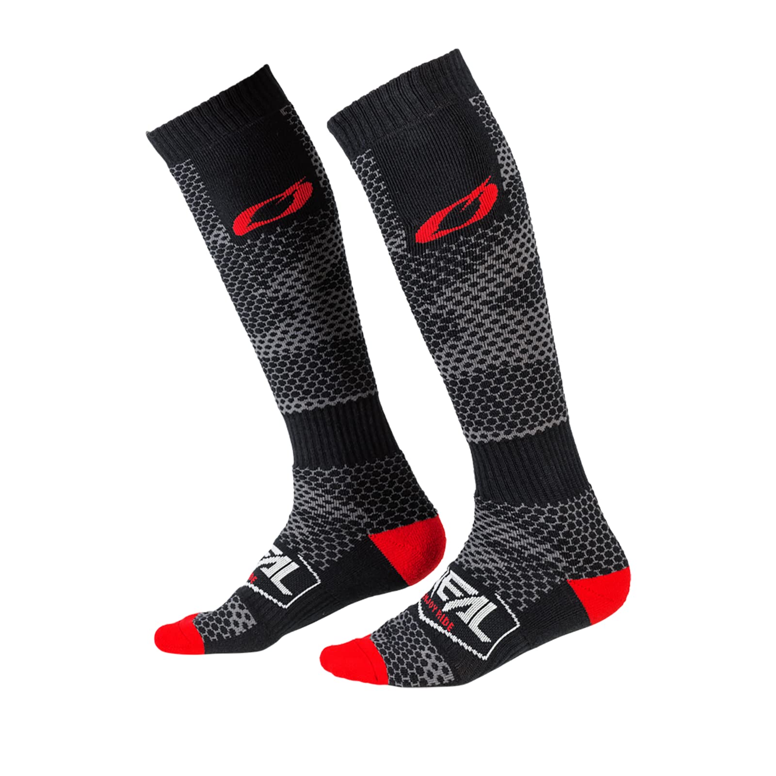 O'NEAL Pro MX Sock Covert charcoal keeps feet dry and cushioned during rides.