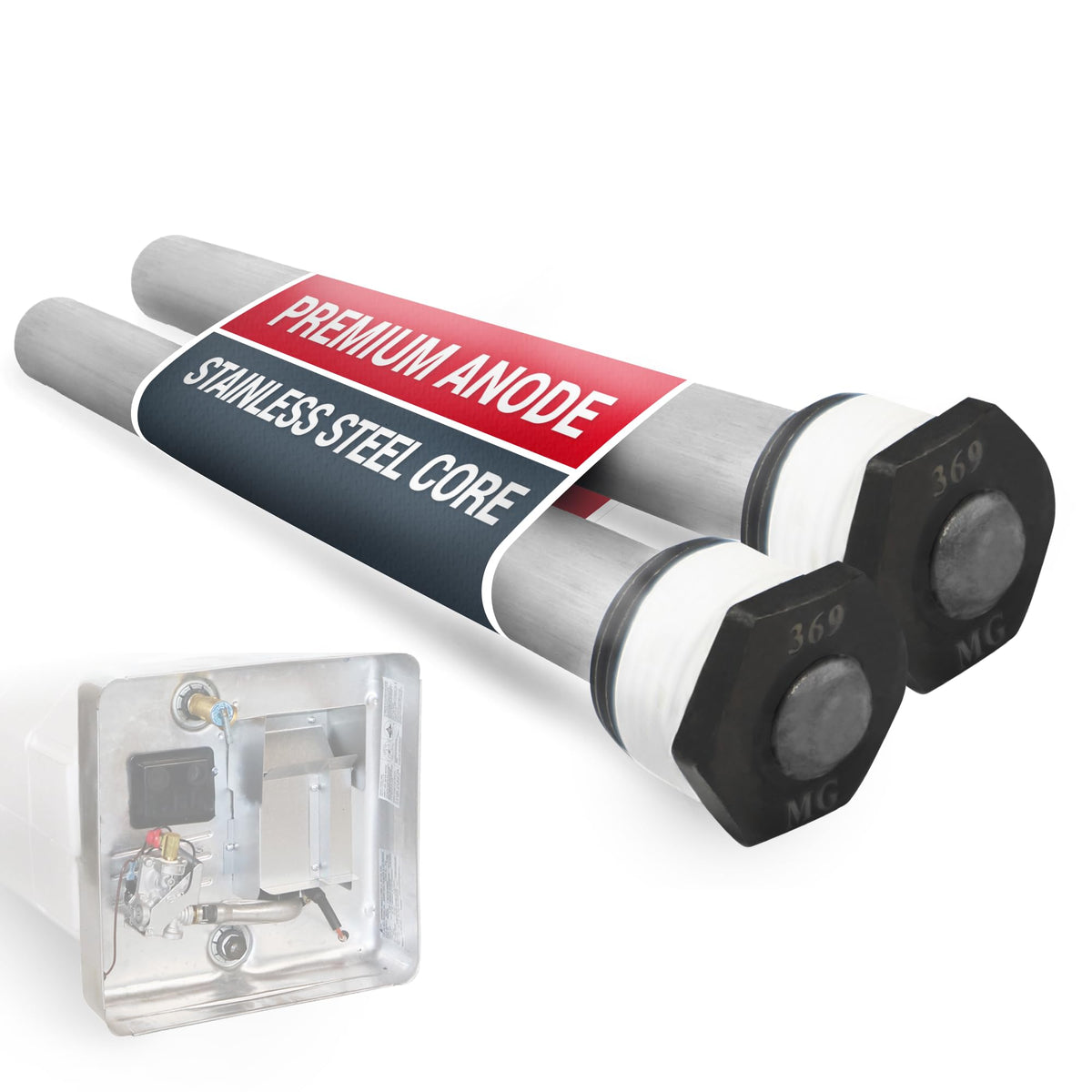 ONENESS 369 RV water heater anode rod two-pack ready for replacement