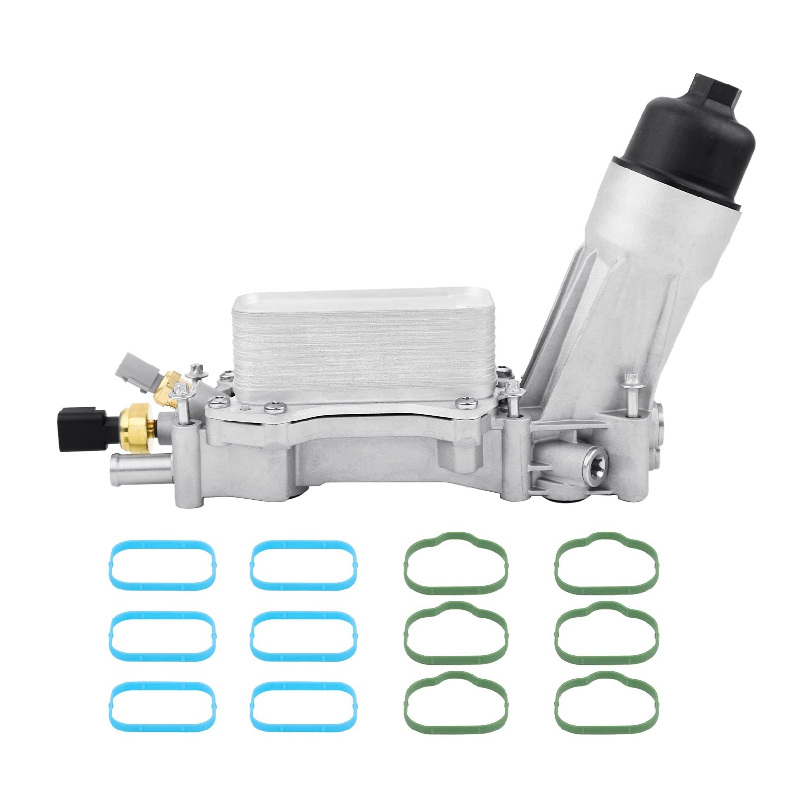 ONER aluminum oil cooler housing assembly shown for improved engine cooling efficiency