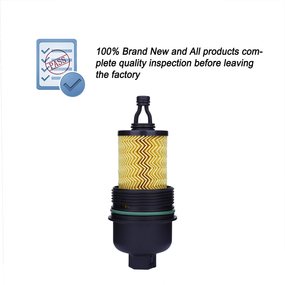 ONER oil filter cap assembly close-up ABS material showing heat and corrosion resistance