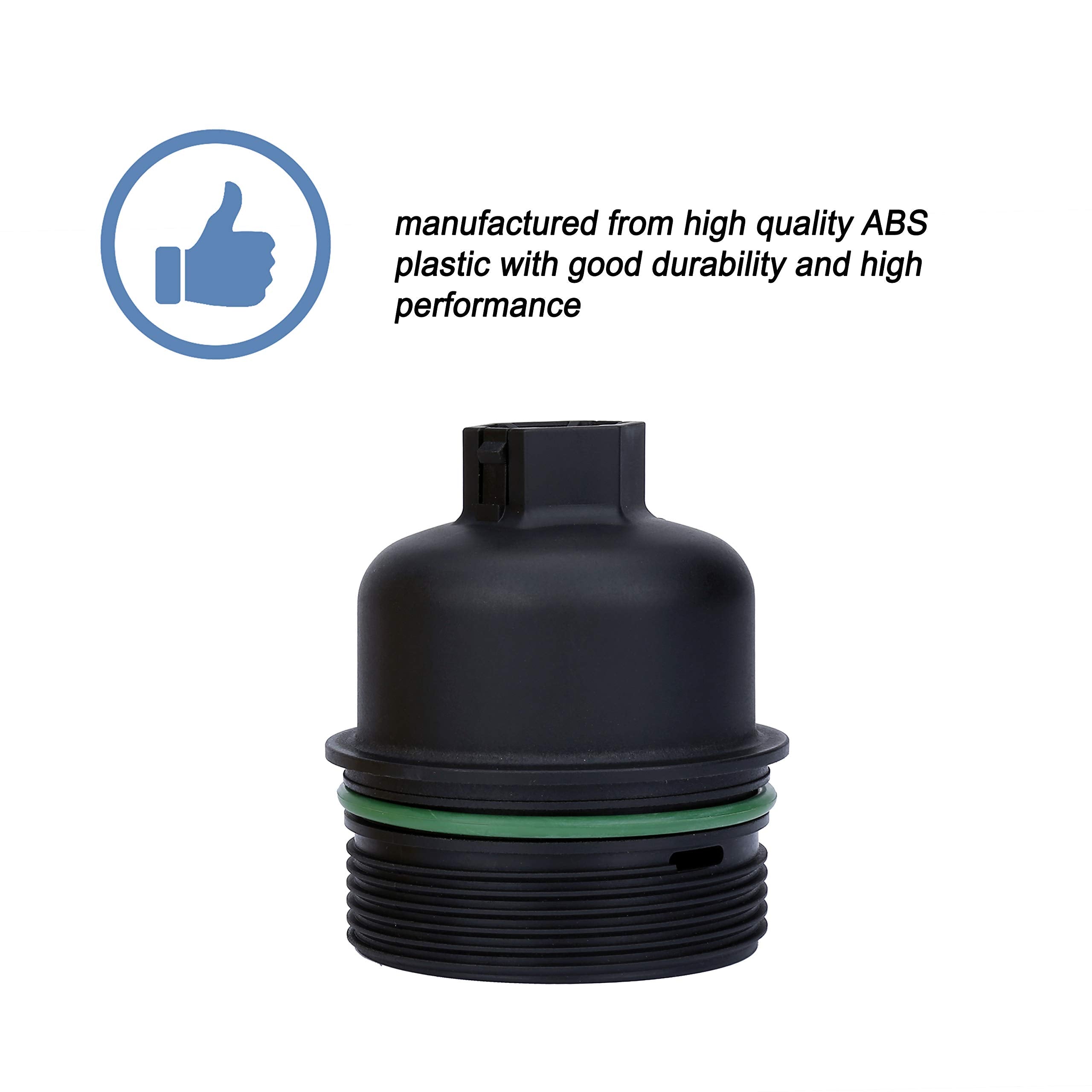 ONER oil filter cap assembly close-up metal detail highlighting wear resistance