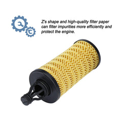 ONER oil filter cap assembly top view illustrating secure seal design