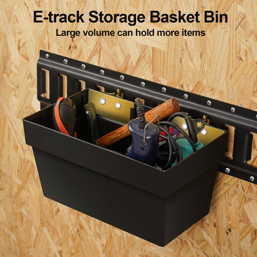 Onesnt E-Track basket front view shows high capacity for gear.