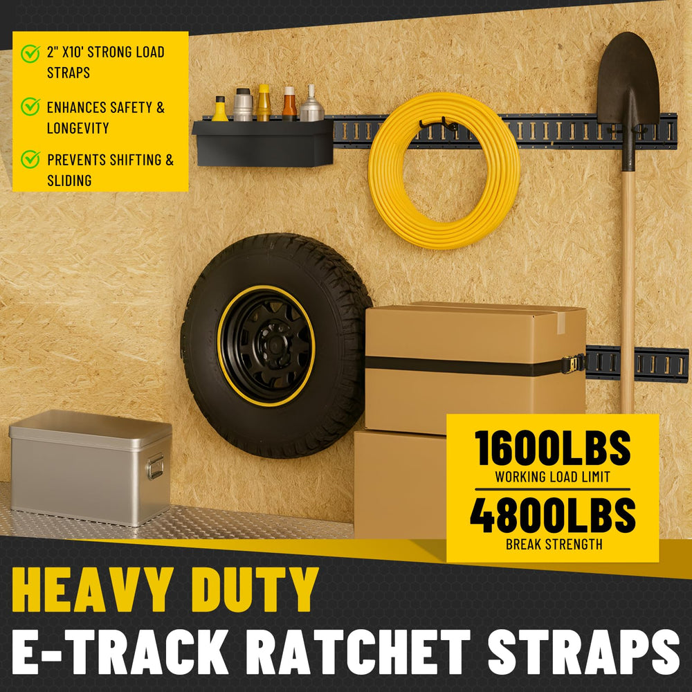 Onesnt E-Track cargo secured on trailer demonstrates anti-shift stability.