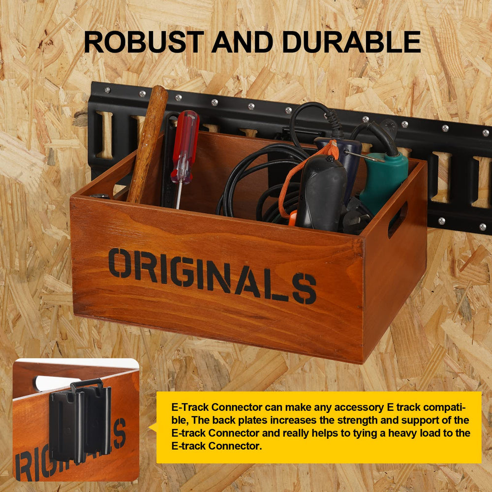 Onesnt e-track connector designed for outdoor durability and corrosion resistance.