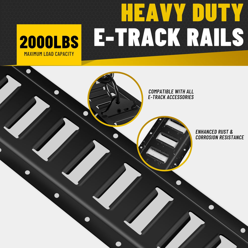 Onesnt E-Track V-rings tie-off illustrates versatile cargo anchoring.