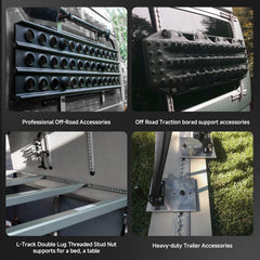 Skid-resistant screw threads keep studs securely fastened during transport.
