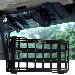 ONETIGRIS rigid visor panel overhead setup for organized tools within reach