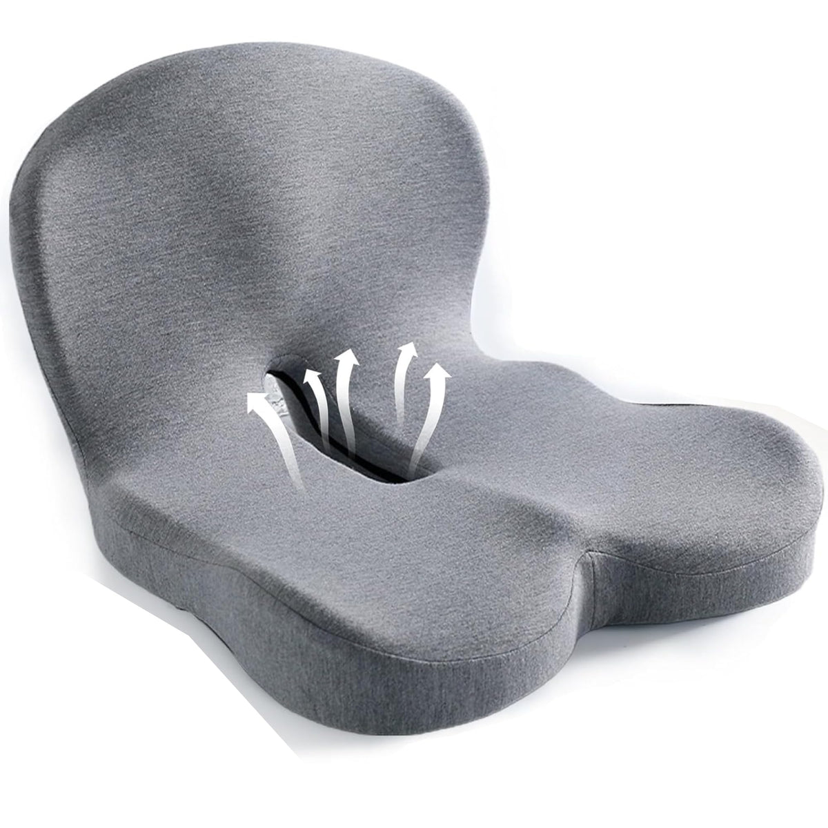 Onever ergonomic seat cushion with back contour supports posture during long drives