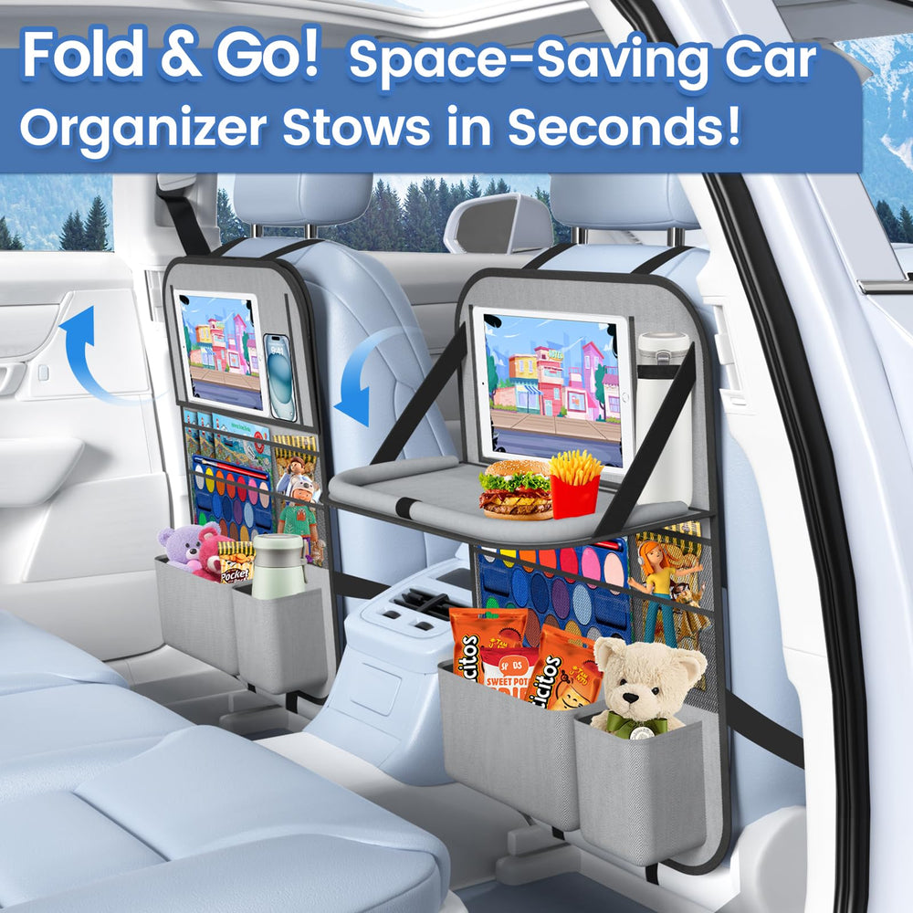 Oneyus backseat organizer built with durable Oxford fabric for long-lasting storage.