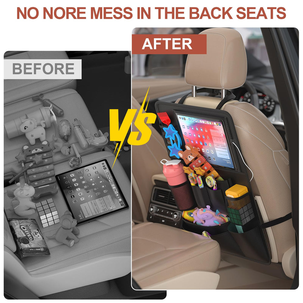 Oneyus backseat organizer tablet access for uninterrupted video learning