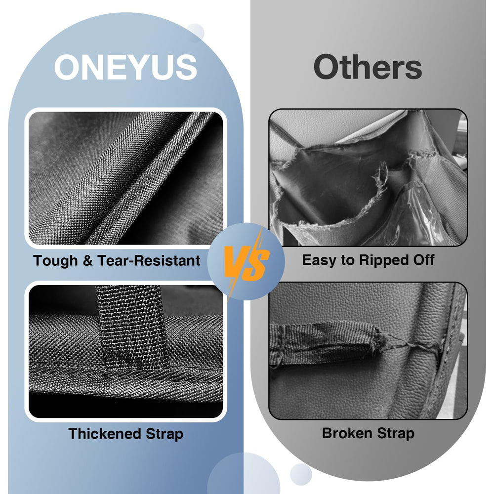 Oneyus kick mats protect seats from scuffs while kids watch TV.