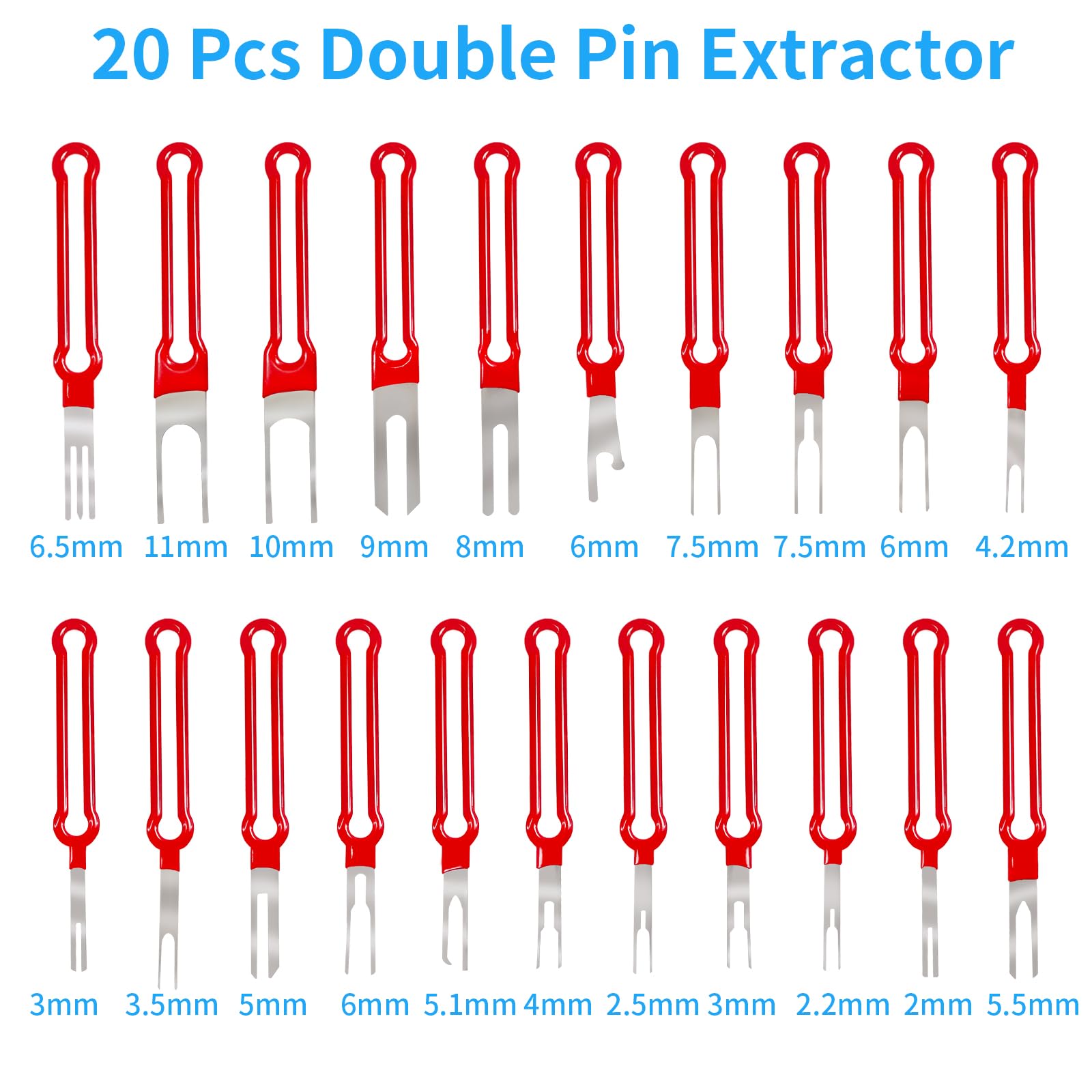 Onfunlee double-pin extractors neatly organized for rapid repairs