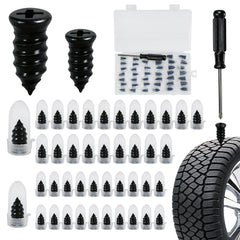 Onfunlee Tire Plugs Kit 40pcs open pack for quick roadside fixes.