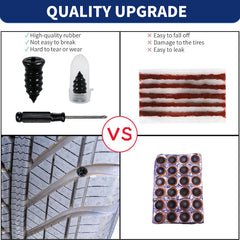 Onfunlee Tire Plugs Kit easy-install screw-in design saves time.
