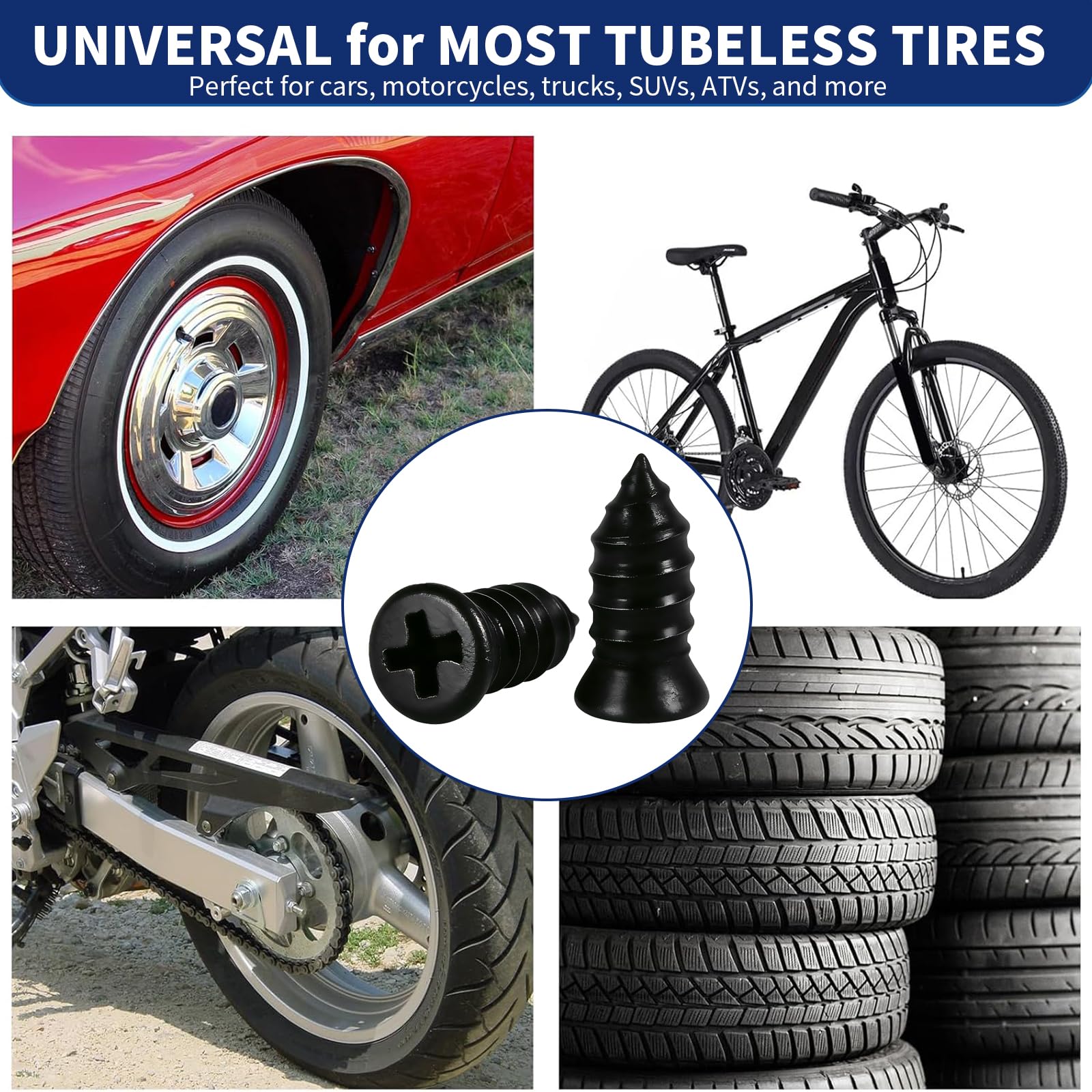 Onfunlee Tire Plugs Kit portable roadside emergency kit for drivers.