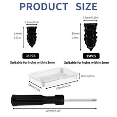 Onfunlee rubber and steel nails close-up for durable tire sealing