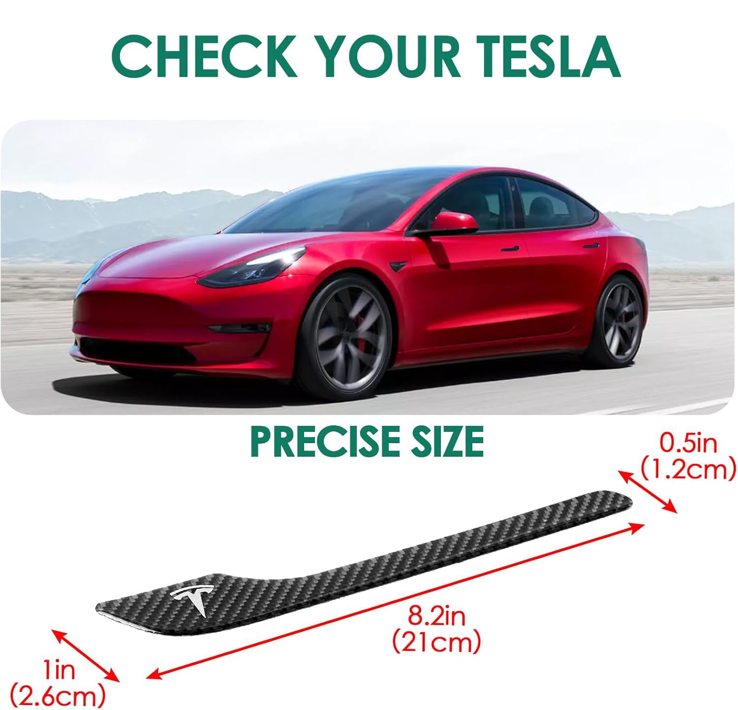 ONKENTET Tesla Model 3/Y door handle cover installed on vehicle for a seamless look