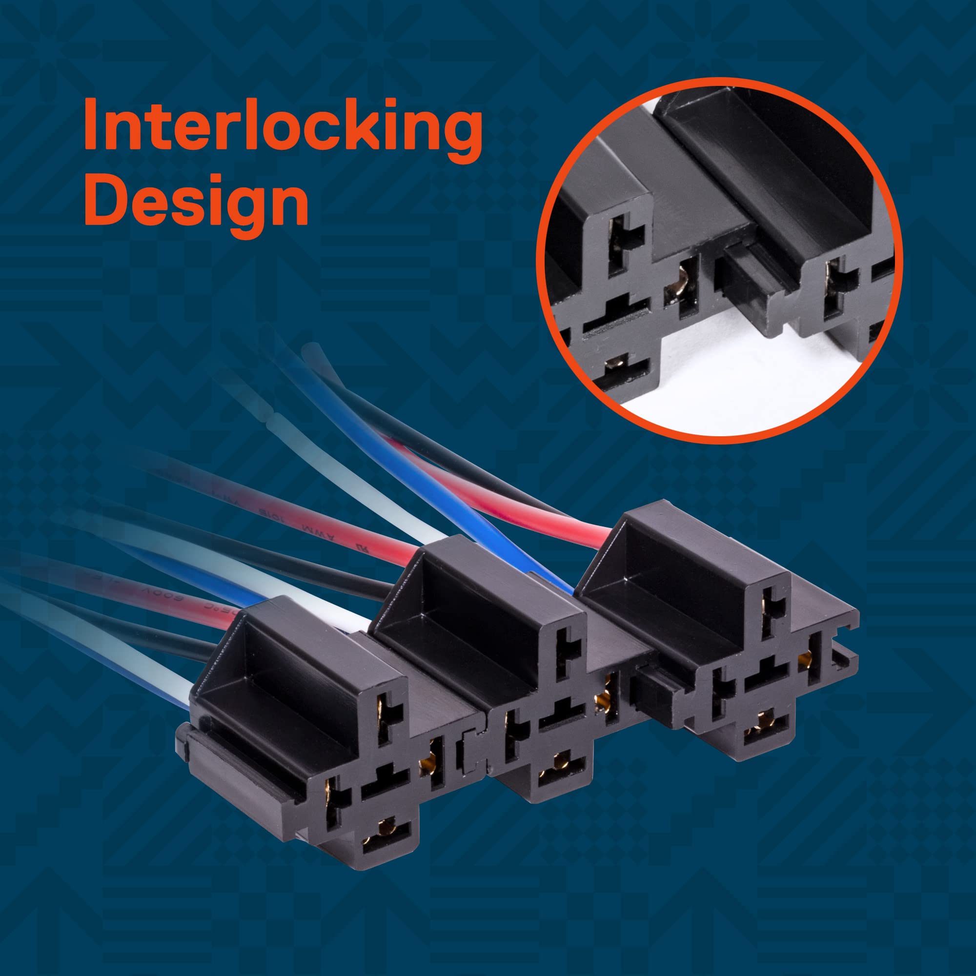 ONLINE LED STORE Bosch-style 4-pin relay with harness enables reliable connections.