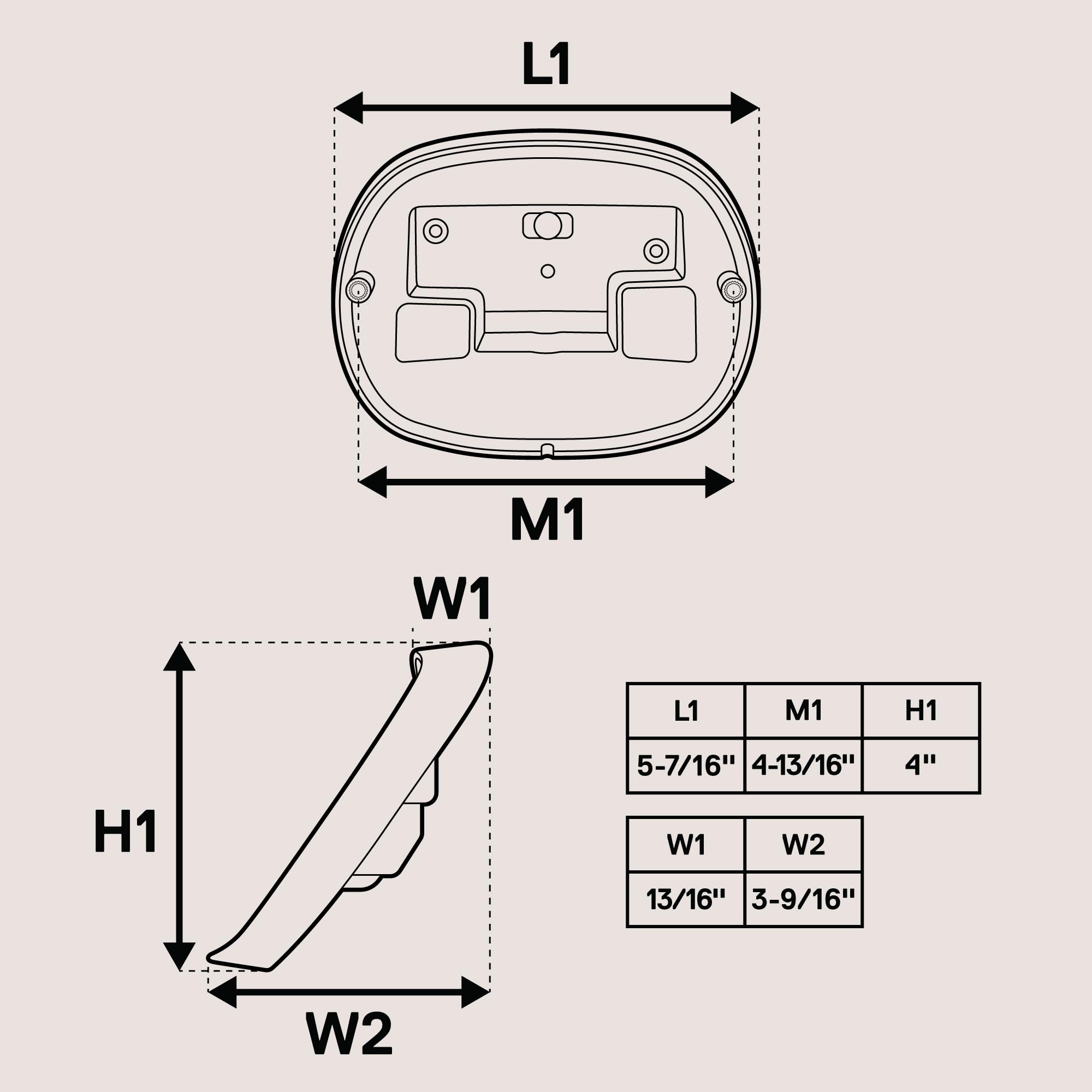 Compatible with OEM 68296-99A Harley fenders shown in diagram.
