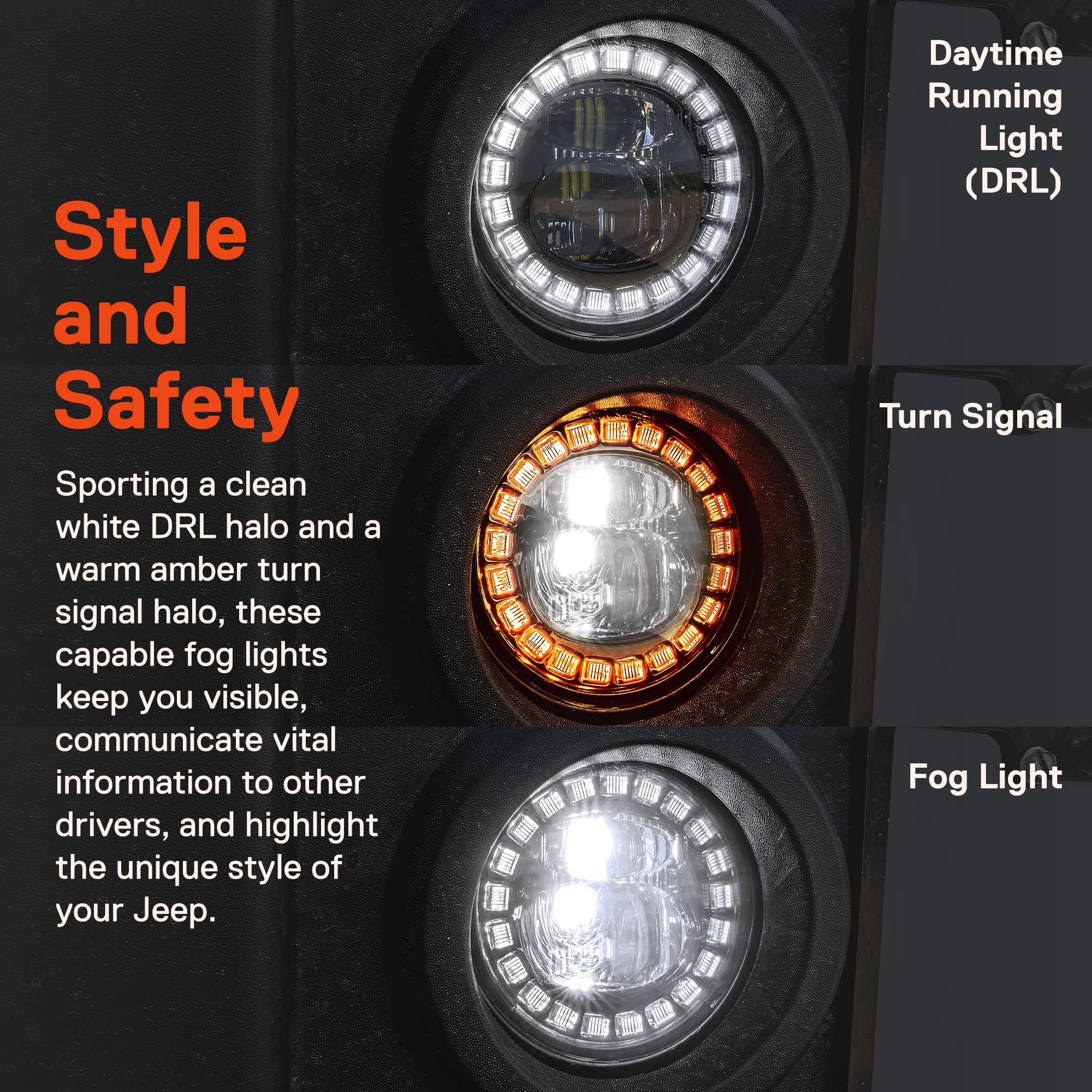 ONLINE LED STORE True Mods dual fish-eye lens floods foreground with 6500K light.