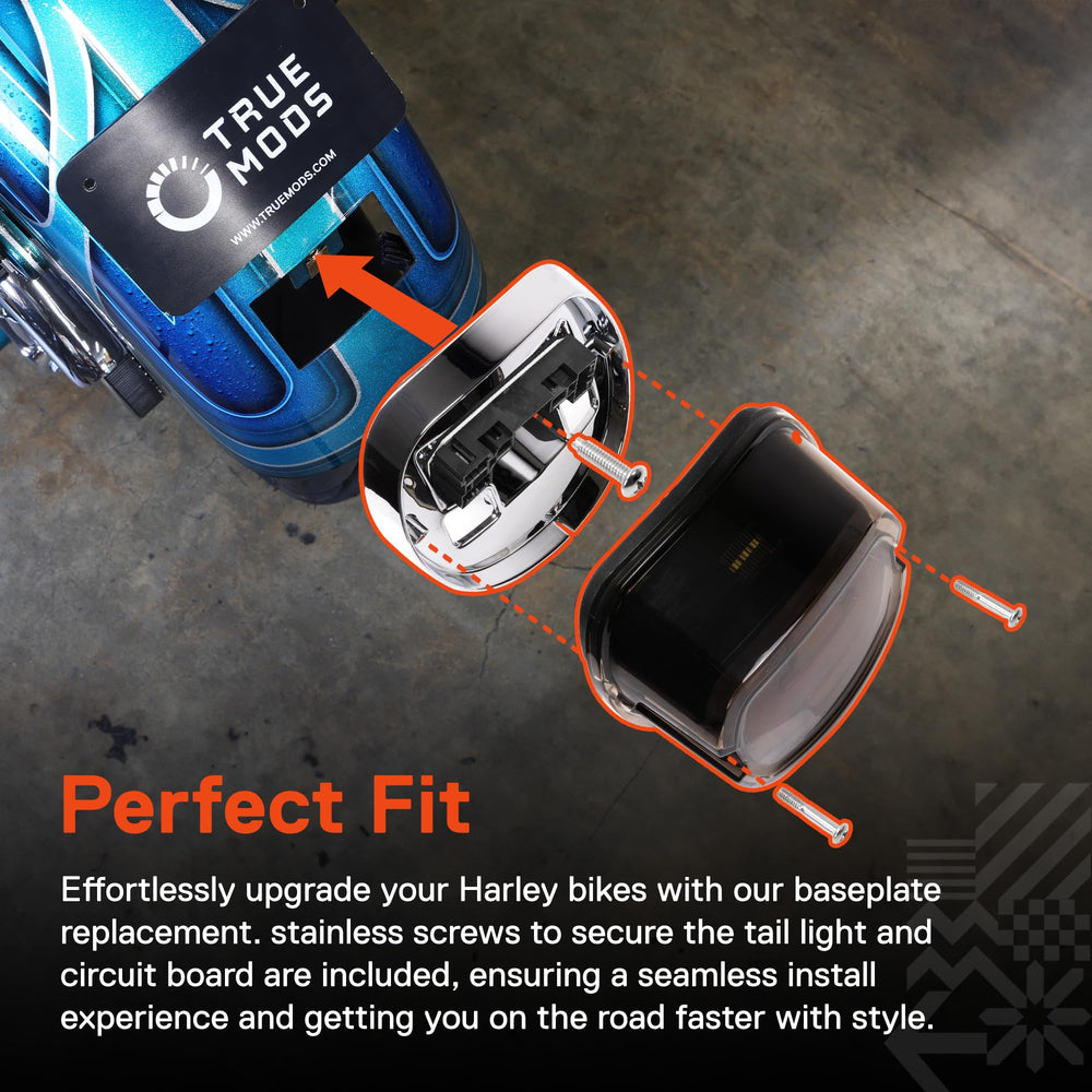 True Mods foam pad protects Harley finish during installation.