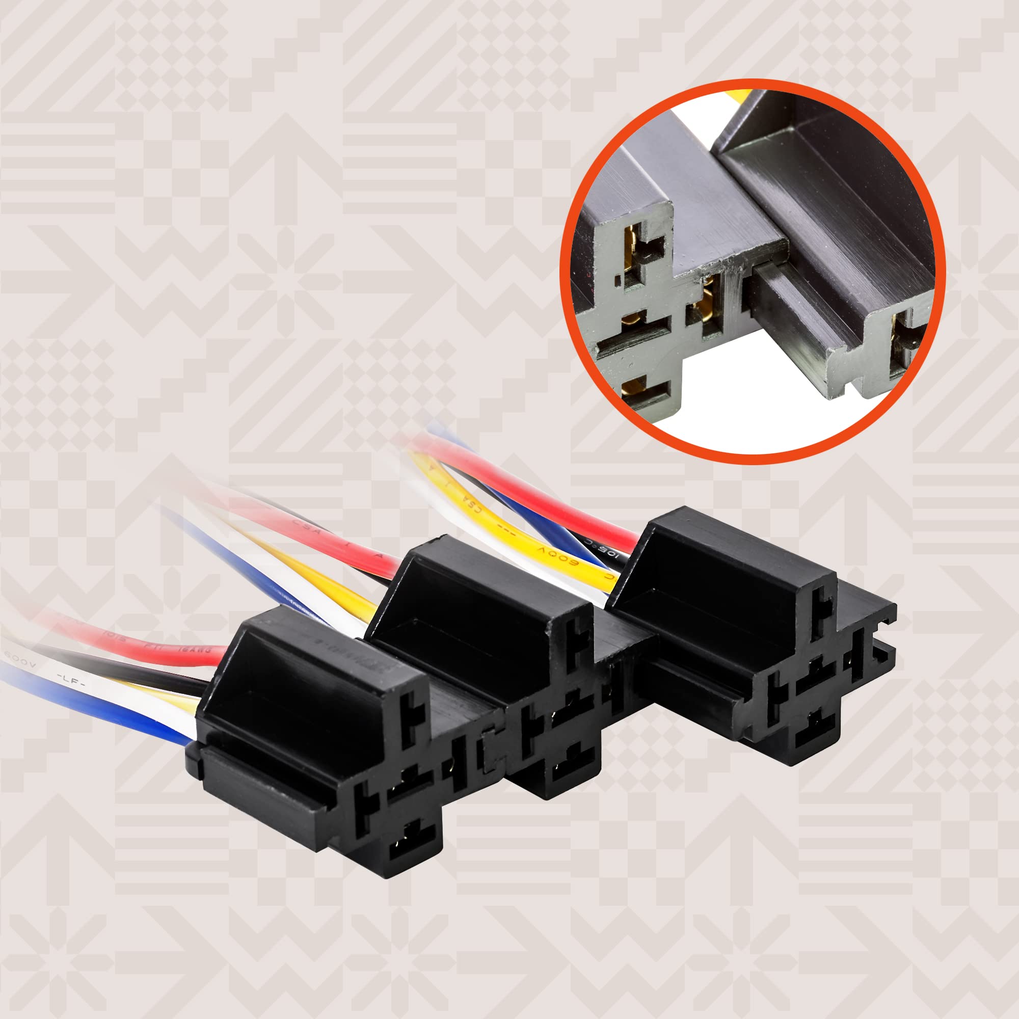 ONLINE LED STORE heavy-duty-14awg-wires provide solid current paths in the relay kit.
