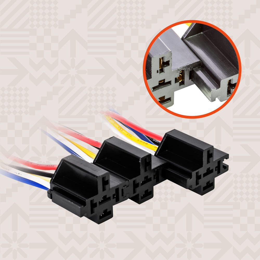 ONLINE LED STORE heavy-duty-14awg-wires provide solid current paths in the relay kit.
