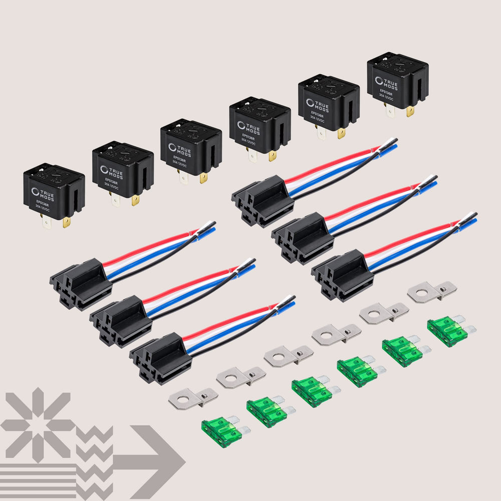 ONLINE LED STORE Six-relay set supports versatile DIY automotive projects.