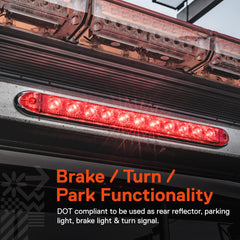 ONLINE LED STORE True Mods 16-inch light bar brake illumination aids nighttime signaling