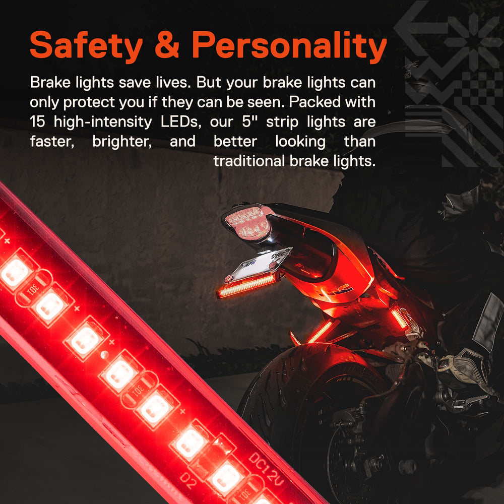 ONLINE LED STORE True Mods 2pc kit installation on a dirt bike.