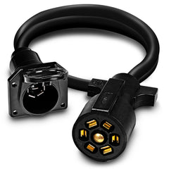 ONLINE LED STORE True Mods 7-pin trailer cord extension for easy fifth-wheel hookup.