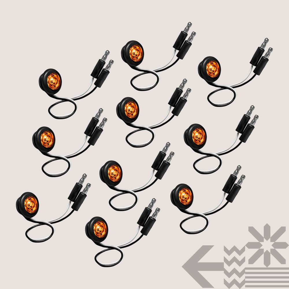 ONLINE LED STORE TRUE MODS amber marker light multi-angle view for reliable lighting