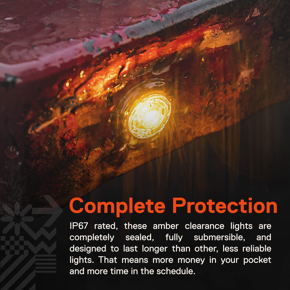 ONLINE LED STORE TRUE MODS amber marker light IP67 rating for water resistance
