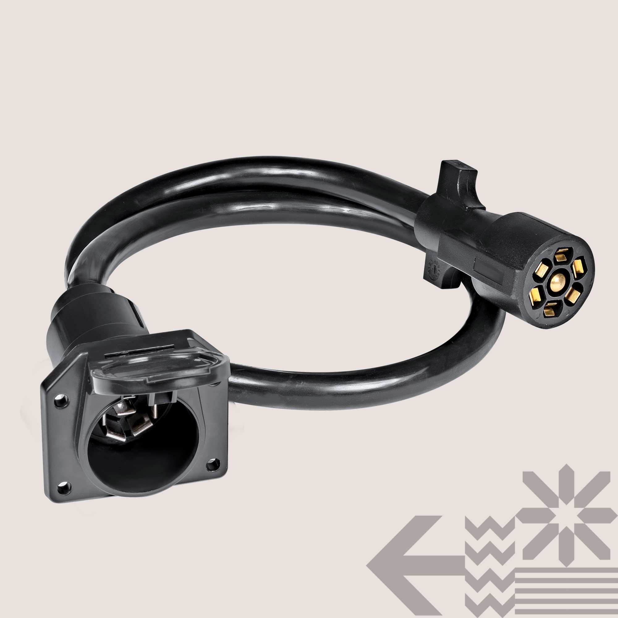 ONLINE LED STORE True Mods easy-grip plug end for fast, safe disconnect on rough roads.