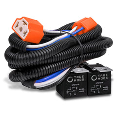 ONLINE LED STORE True Mods H6054 H4 harness front view supports quick LED conversion.