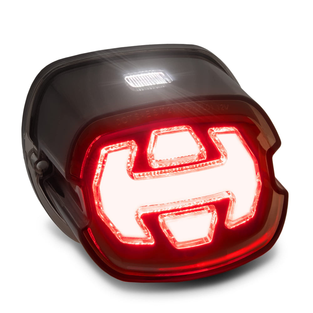 ONLINE LED STORE True Mods LED brake light with arrow design improves bike visibility.