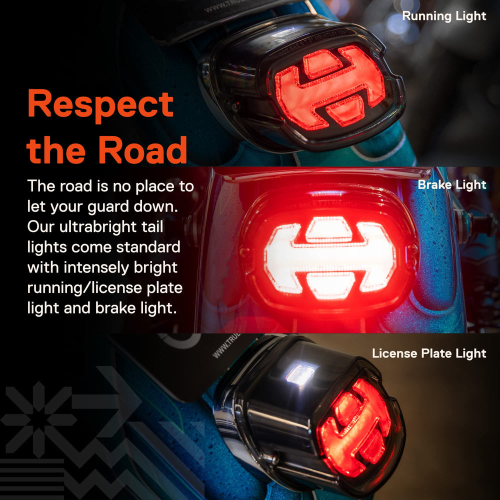 ONLINE LED STORE True Mods LED tail light in ABS body resists impact.