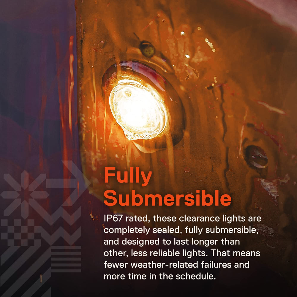 SAE P2PC rated marker light for reliable side marker illumination.