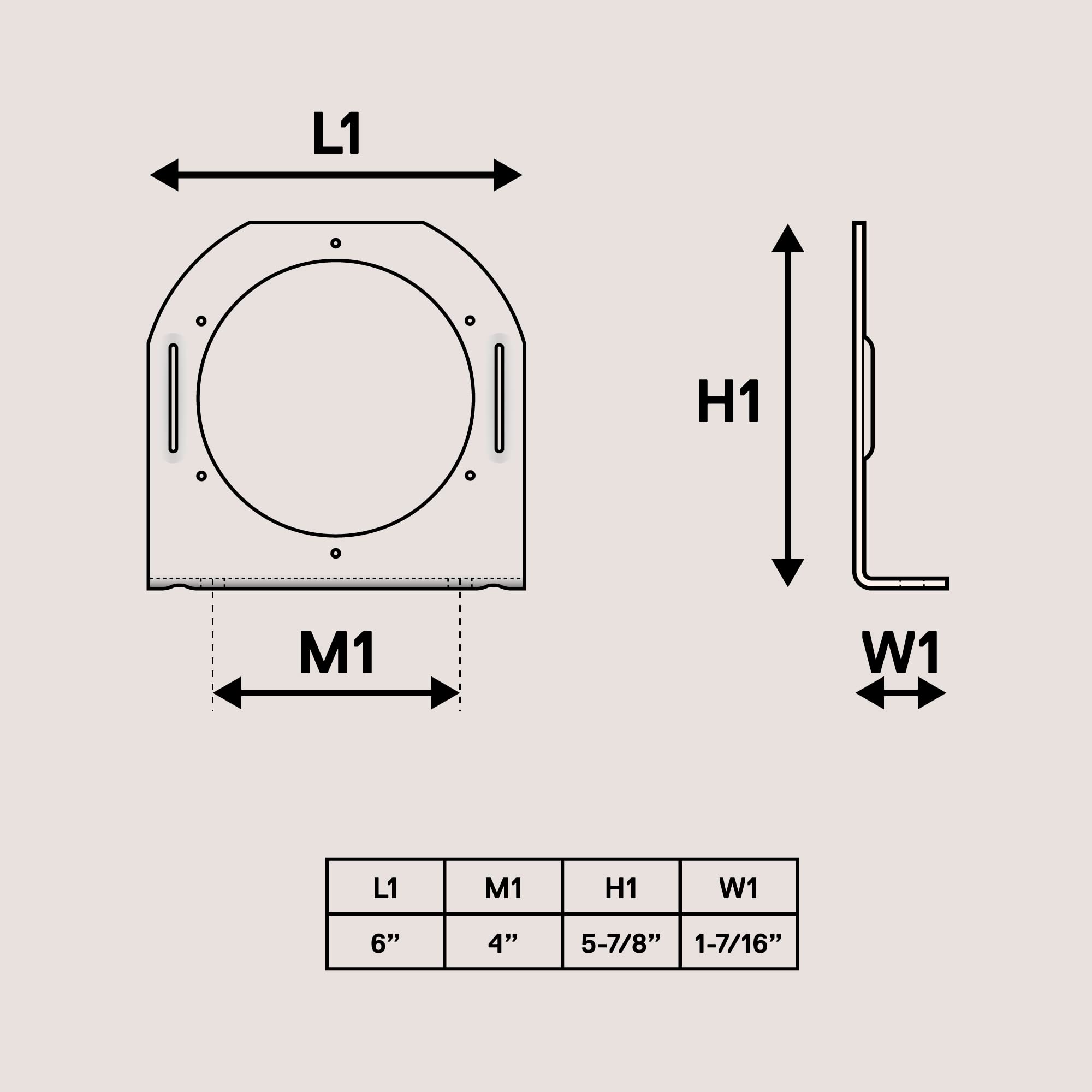 ONLINE LED STORE trailer mounting bracket assembly ready for installation