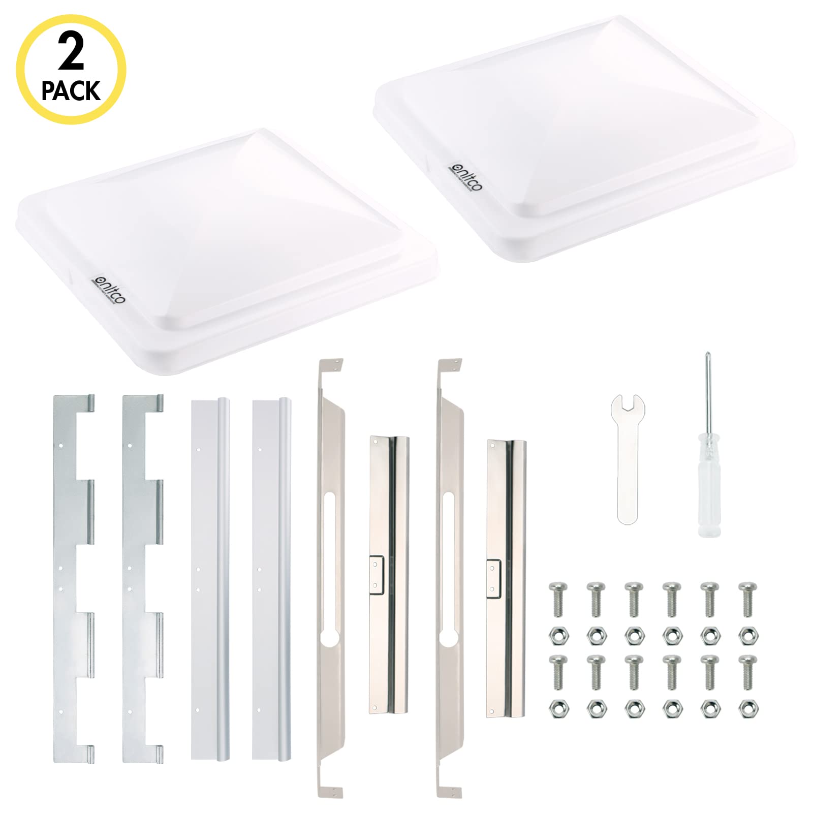 ONLTCO 2-pack vent lid with hardware and manual ready.