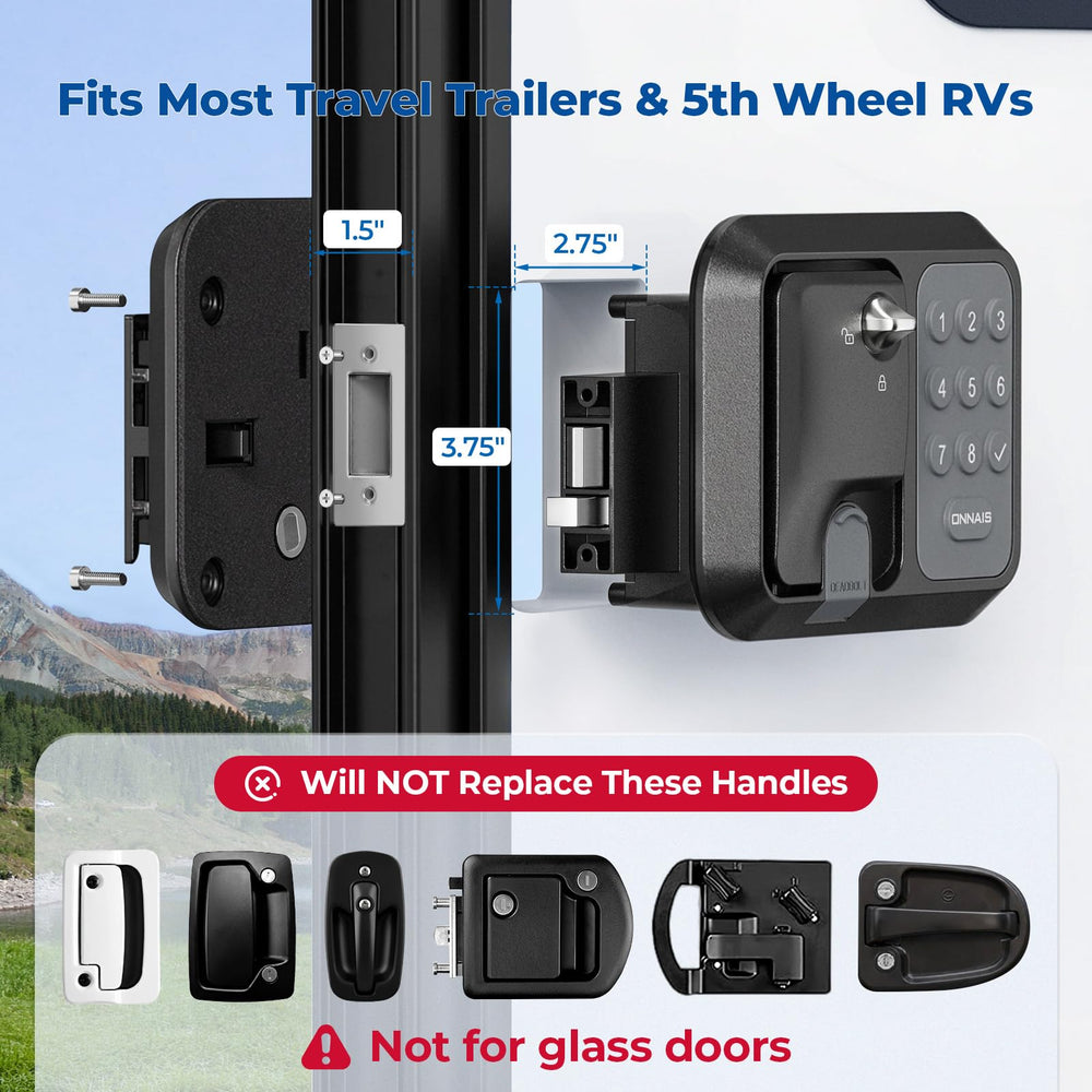 ONNAIS keypad illuminated for easy night-time entry and convenience.